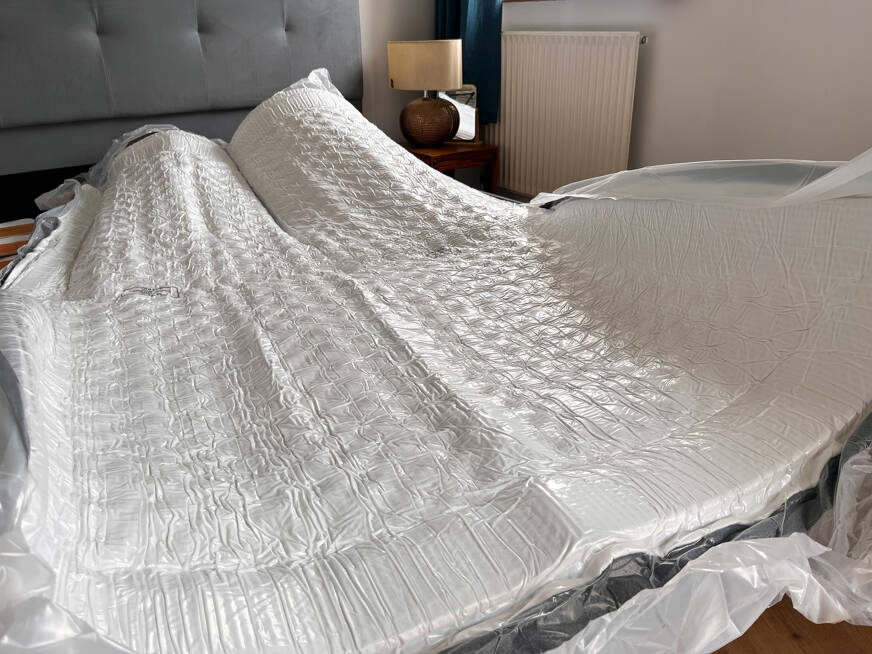 unpacking emma luxe cooling mattress